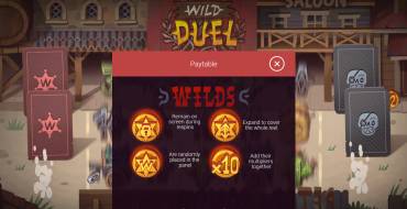 Wild Duel: Tabla de pagos