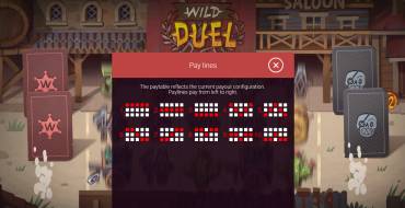 Wild Duel: Tabla de pagos