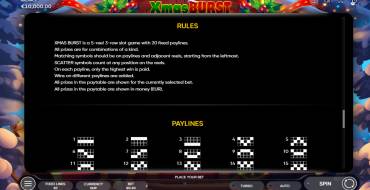 Xmas Burst: Reglas