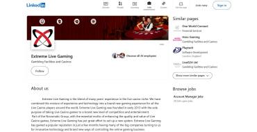 Extreme Live Gaming: Página de la marca en Linkedin