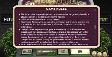 Mega Joker: Reglas de Mega Joker