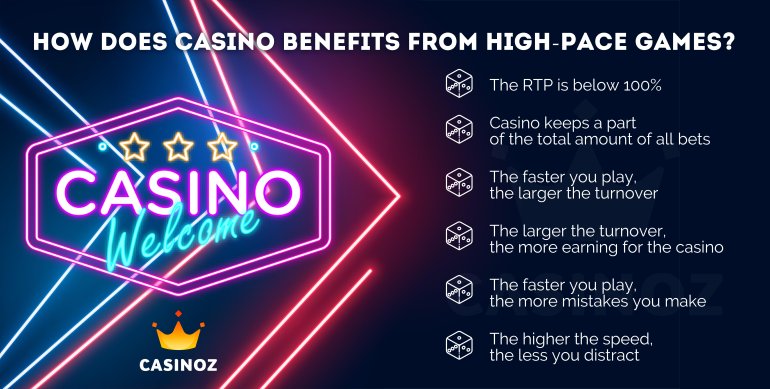 velocidad de juego en el casino