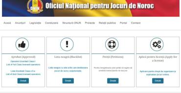 Oficiul Național Pentru Jocuri de Noroc: Sitio oficial de Oficiul Național Pentru Jocuri de Noroc